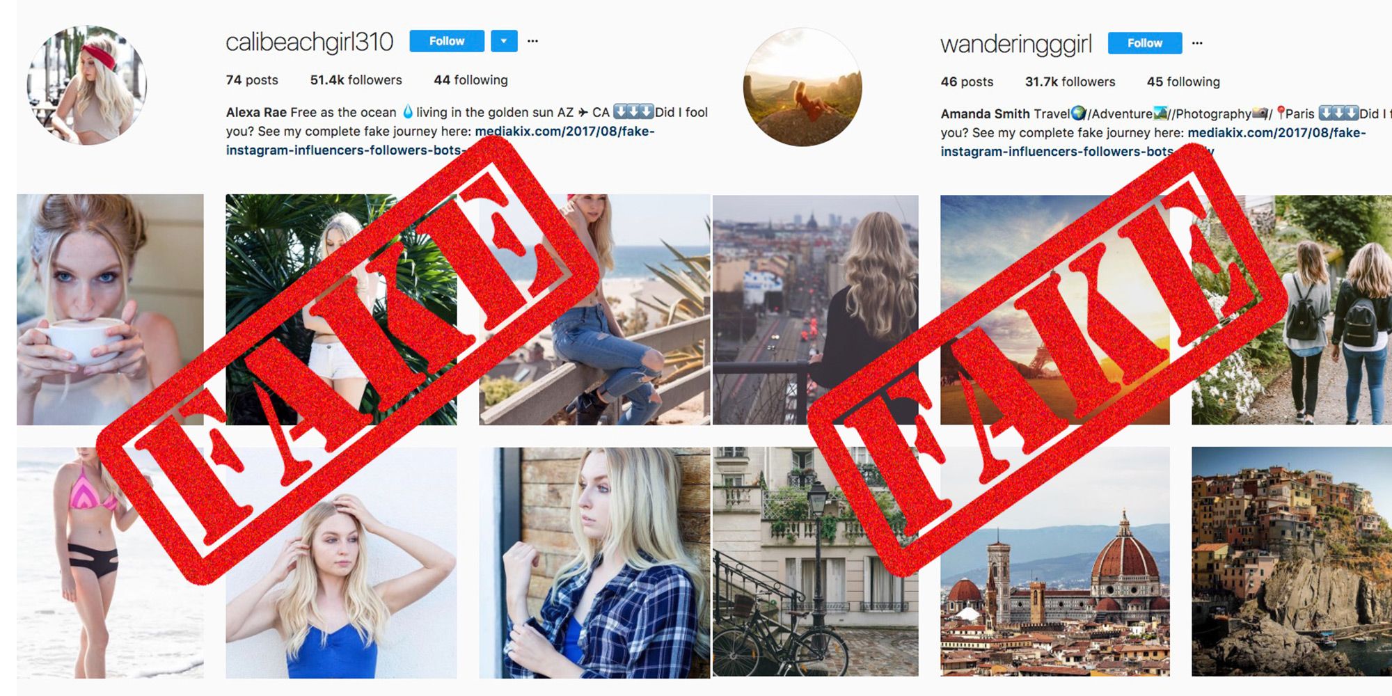 fake Instagram account